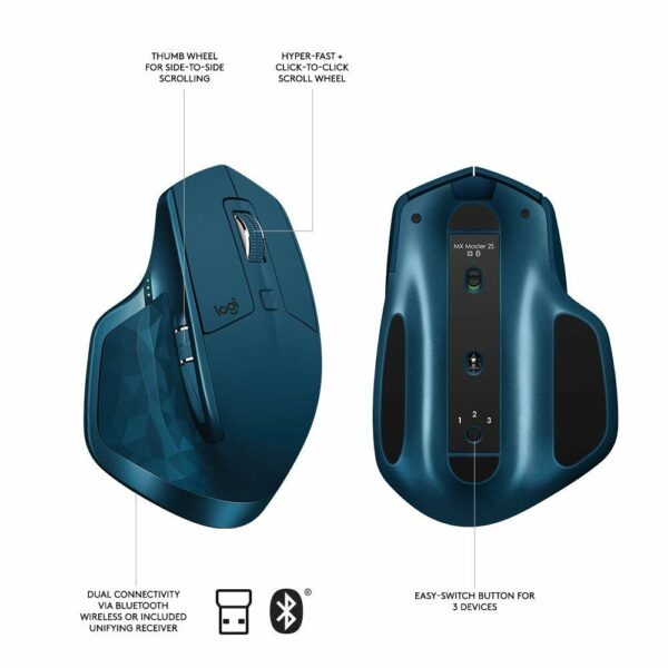 Midnight Teal MX Master 2S - Logitech Mouse buttons